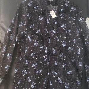 Mens black with floral design